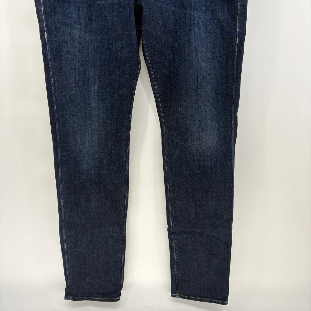 True Religion Rocco Relaxed Skinny Jeans Mens 36x33 Dark Wash Stretch USA Made